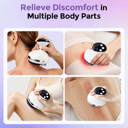 4-in-1 EMS Vacuum Cupping & Red Light Gua Sha Massager