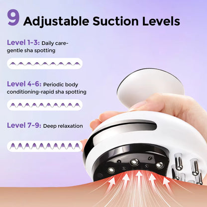 4-in-1 EMS Vacuum Cupping & Red Light Gua Sha Massager