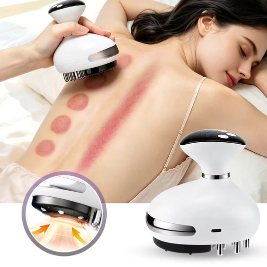 4-in-1 EMS Vacuum Cupping & Red Light Gua Sha Massager